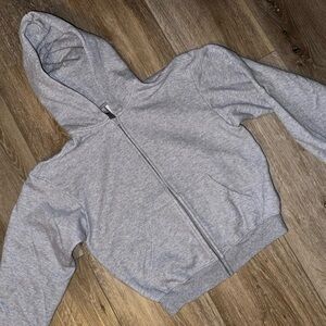 Skims classic zip hoodie Heather gray sweatshirt